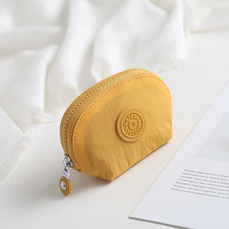 Mindsa กระเป๋าคลัทช์หญิงเรียบง่ายน้ําหนักเบา Mini Card Holder เปลี่ยนกระเป๋าเก็บเหรียญผ้าไนลอนกันน้ํากระเป๋าหญิง