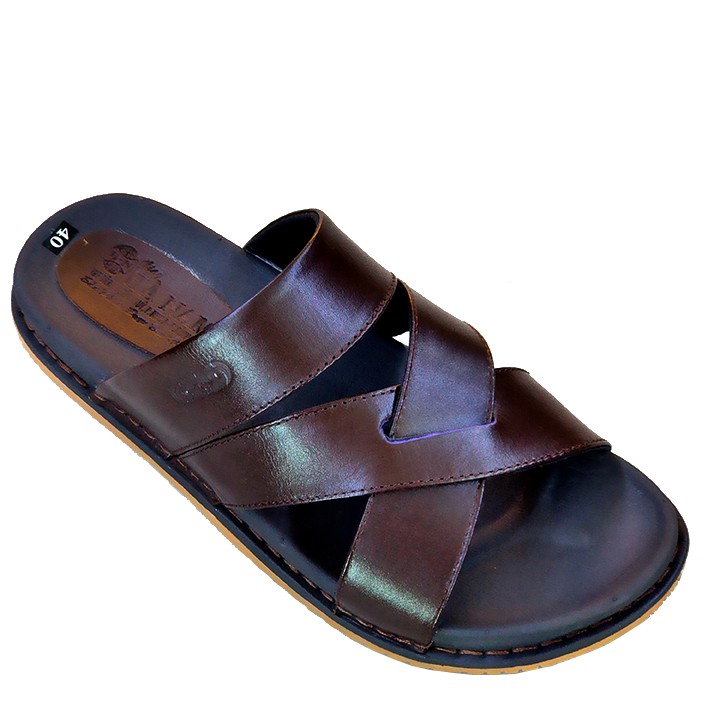 รองเท้าแตะผู้ชาย HA NAM หนังวัวแท้คุณภาพสูง DN2025