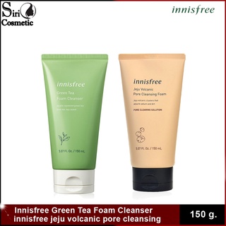 (EXP: 2024)New Version innisfree Green Tea Foam Cleanser innisfree jeju volcanic pore cleansing foam 150ml.