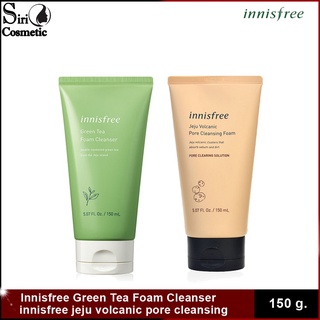 (EXP: 2024)New Version innisfree Green Tea Foam Cleanser innisfree jeju volcanic pore cleansing foam 150ml.