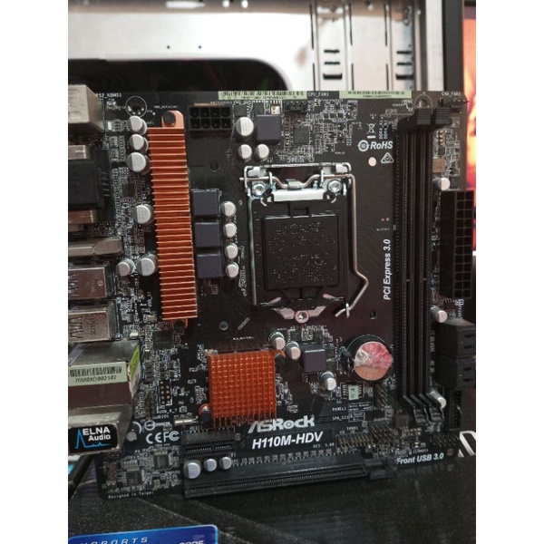 ASROCK H110M-HDV rev3 Socket1151V1 รองรับ Gen6&7