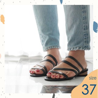 ไซส์ 37 Mie Black รองเท้า Sandal