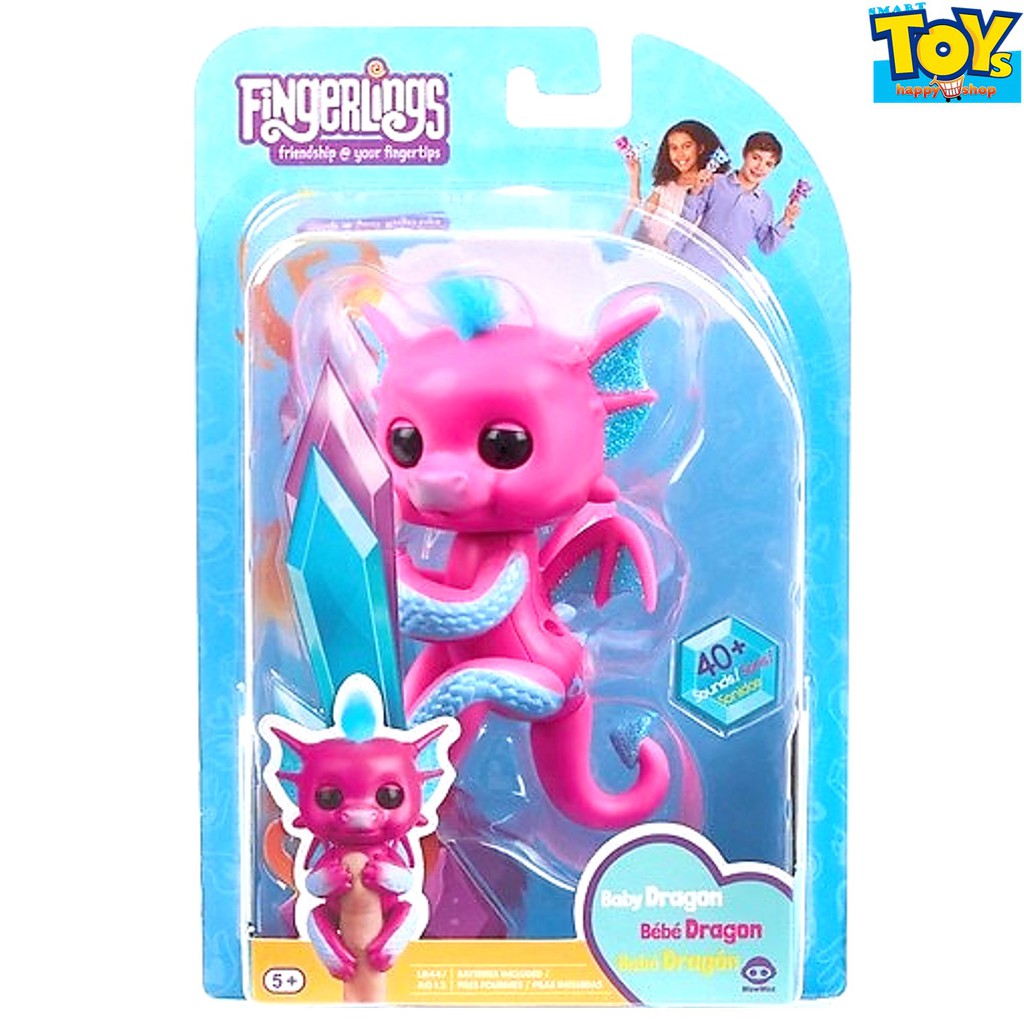 FingerLings Friendship Your Fingertips Baby Dragon Sandy (Pink)