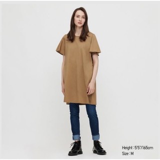 WOMEN ชุดกระโปรง mercerized cotton แขนสั้น