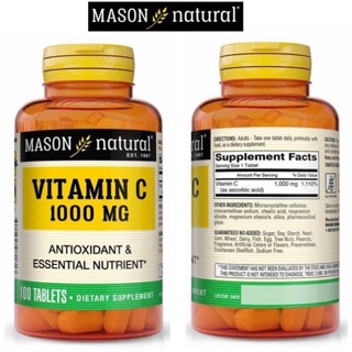 Mason Natural Vitamin C 1,000 mg  Ascorbic Acid (Vitamin C) 1000mg