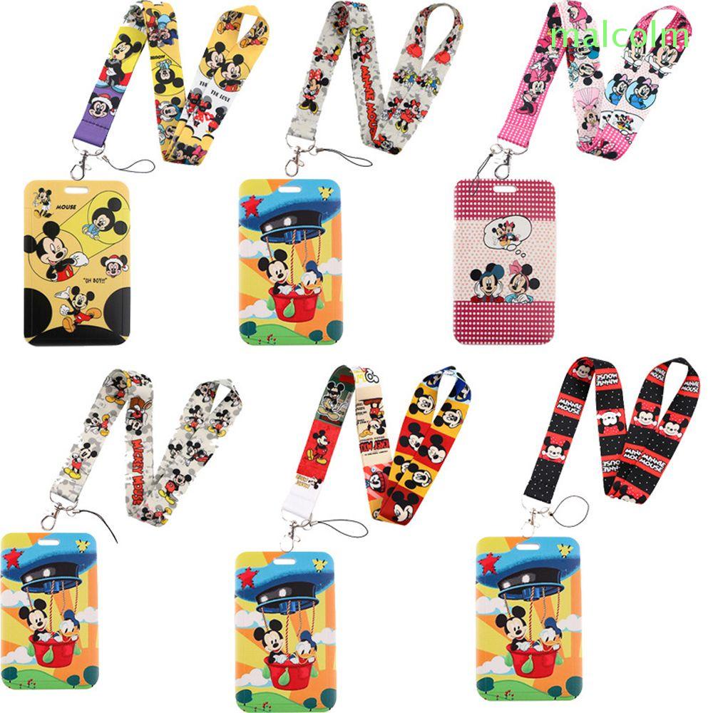 MALCOLM Cartoon Cartoon Neck Strap Kids Mickey Mouse Lanyard ID Card