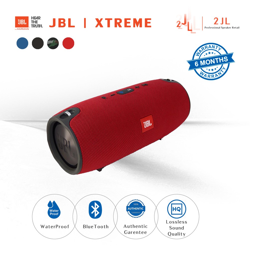 JBL Xtremeลำโพงบลูทูธ ลำโพงกลางแจ้ง ลำโพงไร้สายJBL Bluetooth Speaker ลำโพงพกพา （Red）