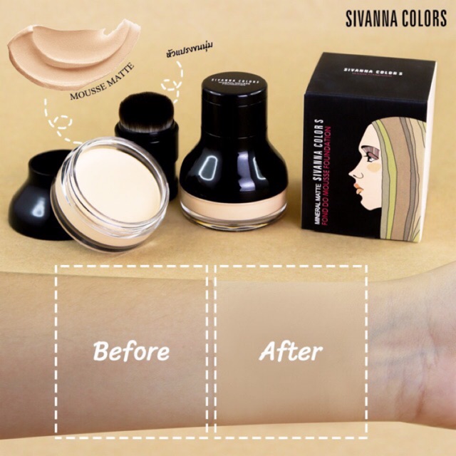 Sivanna Colors Mineral Matte FOND DO MOUSSE FOUNDATION HF804 รองพื้นเนื้อมูส **ของแท้ พร้อมส่ง