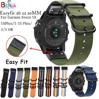 สายนาฬิกาข้อมือไนล่อน ปลดเร็ว 26 22 20 มม. สําหรับ Garmin Fenix 7x 7 7s 6x 6 6s 5X 5 5S Plus 3 3HR Forerunner 935 945