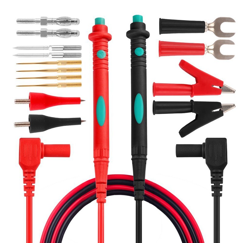 3 PVC 1000V 20A Set Digital Multimeter Universal Test Lead Cable Red+Black