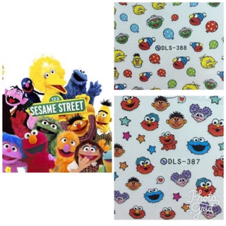 สติกเกอร์ติดเล็บsesame street