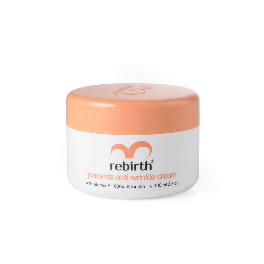 Rebirth Placenta Anti-Wrinkle Cream With Vitamin E 1000iu & Lanolin 100ml ครีมรกแกะ รีเบิร์ท สูตรต้น