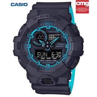 กีฬานาฬิกา Casio นาฬิกา G-SHOCK ชุดกันน้ำและกันกระแทกคู่แสดงแนวโน้มแฟชั่นGA-700SE-1A2นาฬิกาควอทซ์