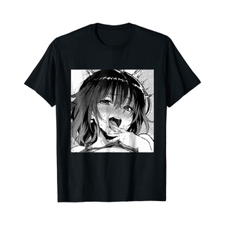 เสื้อยืดสีขาวเสื้อยืด ผ้าฝ้าย พิมพ์ลาย Ecchi Otaku Waifu Ahegao Ga สําหรับผู้ชายS-4XL