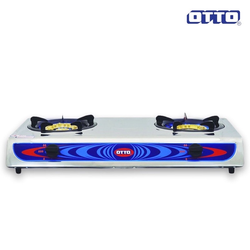 💥ส่งฟรี!!💥ครบชุด!! OTTO รุ่น GS-872 เตาแก๊สสแตนเลส แบบหัวคู่ พร้อมชุดหัวปรับ+สายแก๊สหนา 2 เมตร+เข็มขัด - รูปที่ 3