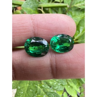 Nano Emerald Green 9x7mm Oval shape