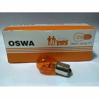 หลอดไฟเลี้ยวสีส้ม1จุดOSWA 12V25W(1กล่องบรรจุ10หลอด)