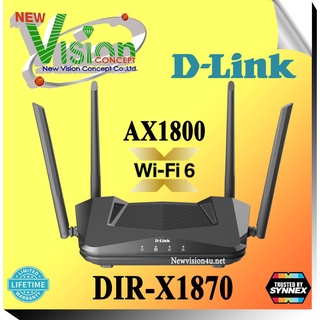 ROUTER (เราเตอร์) D-LINK รุ่น DIR-X1870 EXO AX | AX1800 Wi-Fi 6 ROUTER ประกันตลอดการใช้งาน