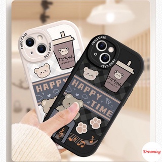 เคสโทรศัพท์มือถือ แบบนิ่ม ลายการ์ตูนหมี สําหรับ VIVO T1 Y55 Y75 Y33S Y21S Y21A Y21 Y33T Y21T Y53S Y51 Y51A Y31 Y20 Y20i Y12S Y12A Y20s G Y15S Y15A Y30 Y50 Y30i Y17