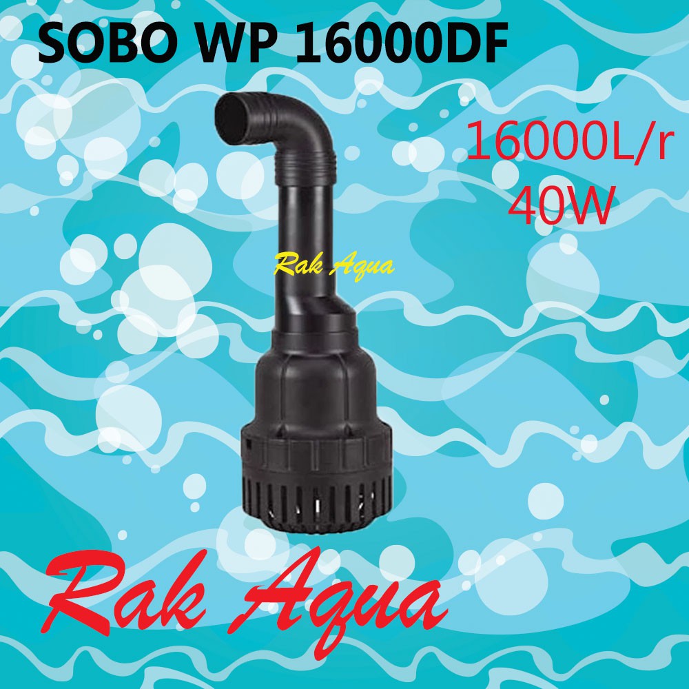 SOBO WP-16000DP ปั๊มน้ำประหยัดไฟ 40W ปั้ม FLUX  ปั๊มน้ำได้สูง 2.5 m. 16000 L/Hr 40W