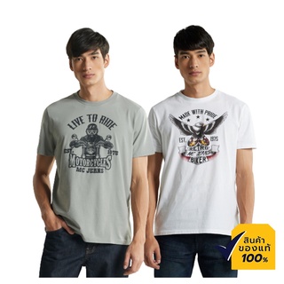 Mc Jeans เสื้อยืดแขนสั้นผู้ชาย MC BIKER คอกลม 2 รุ่น MTTZ5, MTTZ499เสื้อยืดอินเทรนด์