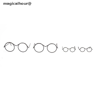 magicalhour Fashion Round Frame Lensless Retro Cool Doll Glasses For Doll Accessories *On sale