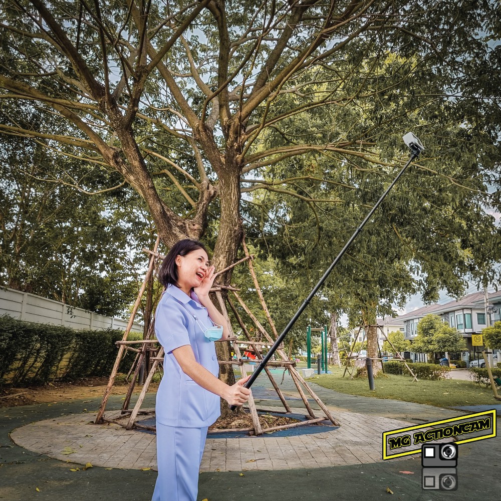 Telesin ไม้เซลฟี่ gopro คาร์บอนไฟเบอร์ สำหรับ Gopro / DJI / Insta 360 ยาว 116 cm Carbon Fiber Stick