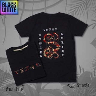 เสื้อยืดลำลองBWCB -ทันที50% เสื้อยืด เสื้อยืดไซส์ใหญ่ S-3XL THE STREET ลาย VENOM ผ้าคอตตอนแท้ 100% (สินค้าพร้อมส่ง) over