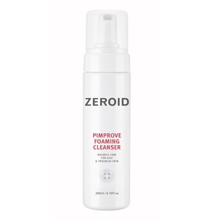 ✨ของขวัญฟรี★ตัวอย่างฟรี✨โฟมล้างหน้า Zeroid Pimprove foaming Cleanser 200มล.