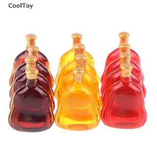 &lt; Cooltoy &gt; ขวดไวน์จิ๋ว อุปกรณ์เสริม สําหรับตกแต่งบ้านตุ๊กตา 10 ชิ้น