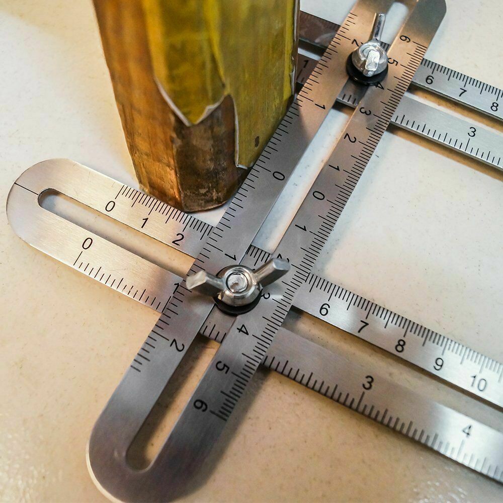 ไม้บรรทัดวัดมุม อุปกรณ์วัดระยะ ไม้บรรทัดปูกระเบื้อง ส่งจากประเทศไทย - รูปที่ 3