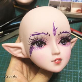 [KESOTO] 24" Girl Doll Head Model Body Part without Hair for 1/3 BJD Doll White Skin