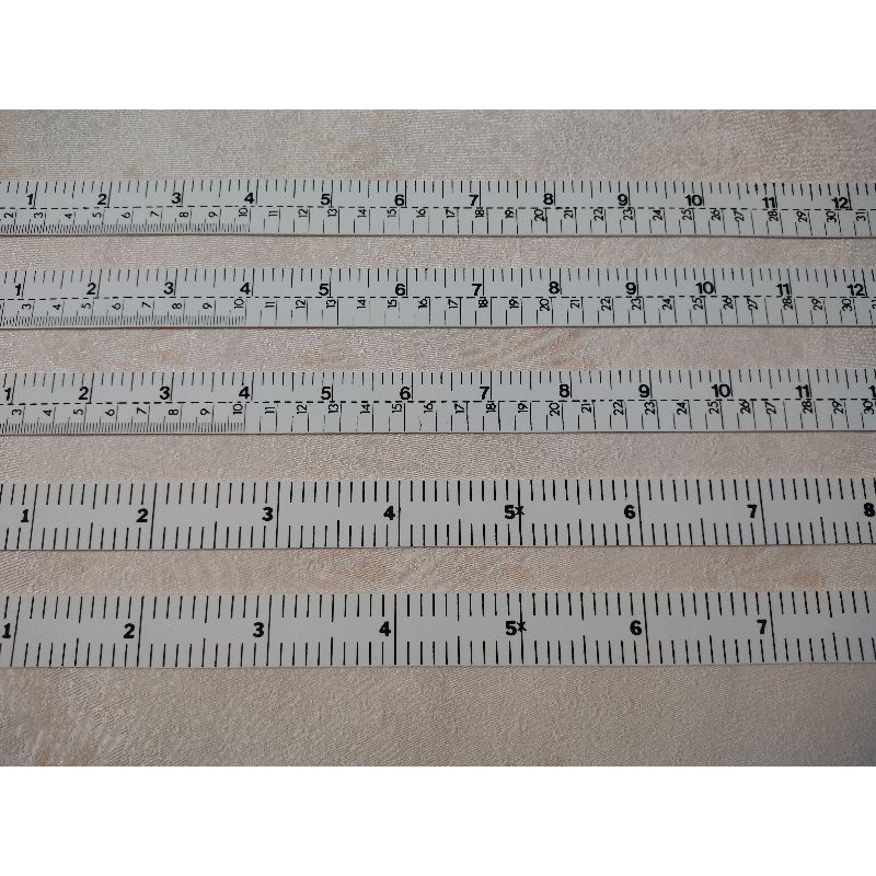 ไม้บรรทัด ไม้บรรทัดพลาสติก  (สีขาว) ความยาว14นิ้ว,37ซม.