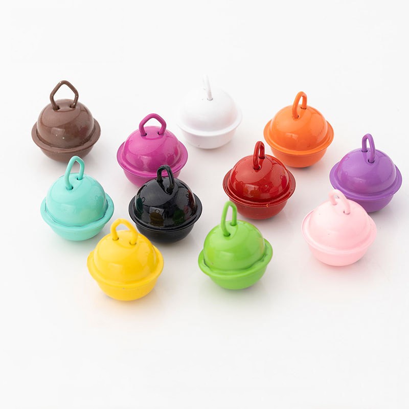 กระดิ่งสัตว์เลี้ยง ขนาดเล็ก จี้กระดิ่งสุนัข แมว การ์ตูน กระดิ่ง ที่มีสีสัน