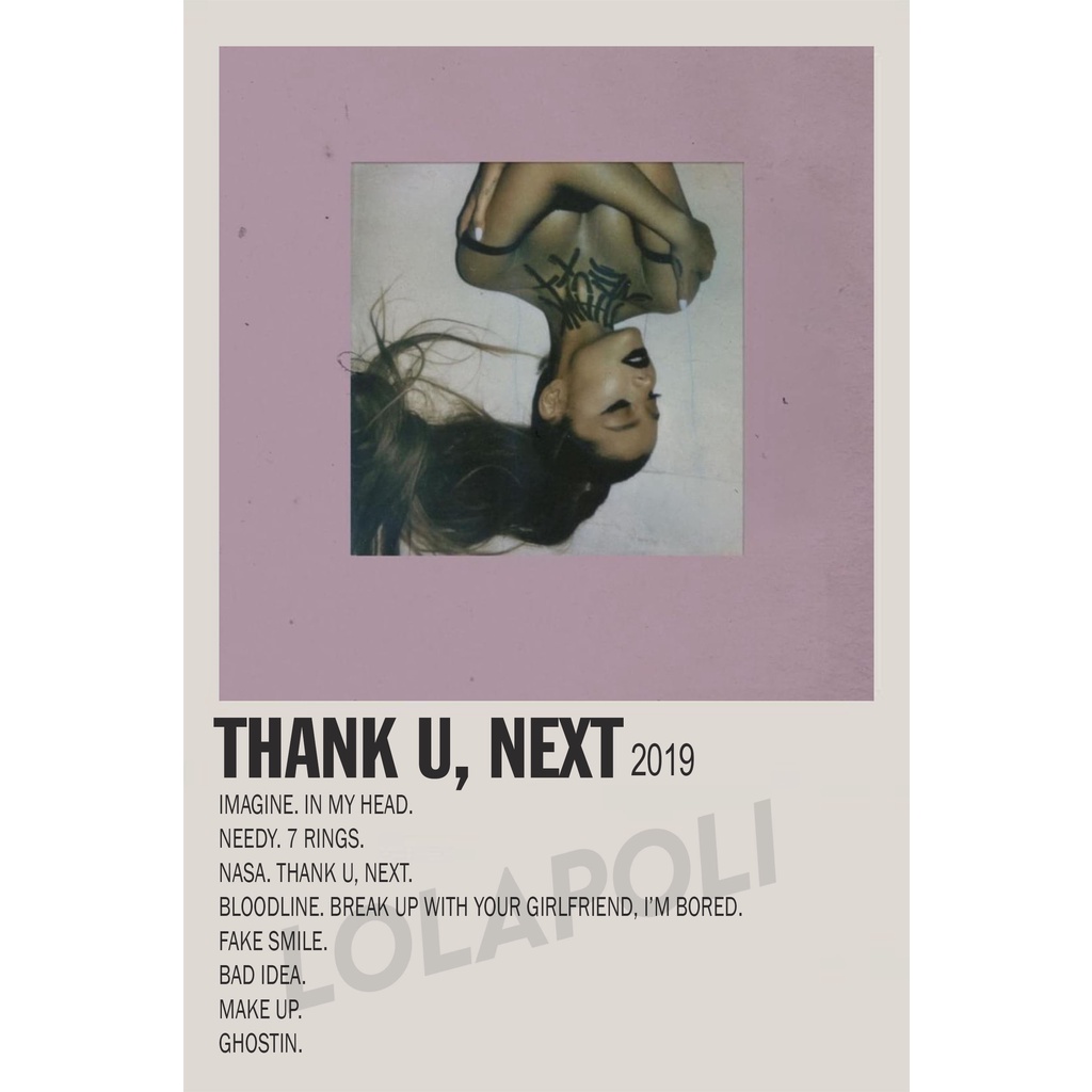 อัลบั้มปกโปสเตอร์ Thank U, Next - Ariana Grande