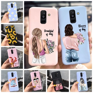 เคสโทรศัพท์ซิลิโคนสําหรับ Samsung Galaxy A6 A6 + A6Plus 2018 A605F A605G A600G Samsung A6 A6Plus