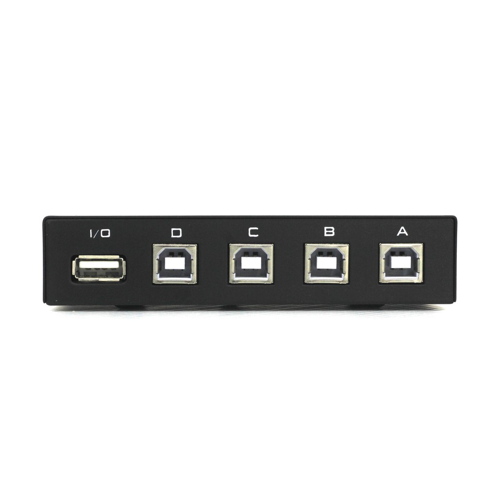 4 Ports USB 2.0 Sharing Switch Switcher Adapter Box For PC Scanner Printer รุ่น1A4B