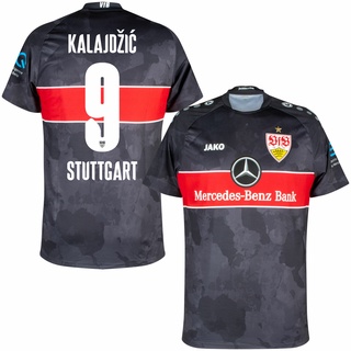 เสื้อยืด ลายทีม Mercedes AMG Petronas F1 Jako VfB Stuttgart 3rd Kalajdzic 9 สีดํา