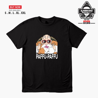 เสื้อยืดผ้าฝ้ายพิมพ์ลายแฟชั่น เสื้อยืด พิมพ์ลายอนิเมะ Dragon BALL MUTENROSHI PAFFU-PAFFU สําหรับผู้ชาย