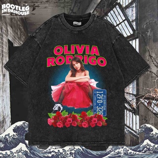 เสื้อยืดผ้าฝ้าย เสื้อยืด พิมพ์ลาย Olivia RODRIGO WASHING VINTAGE TEE สําหรับผู้ชาย | 001 | เสื้อยืด โอเวอร์ไซส์