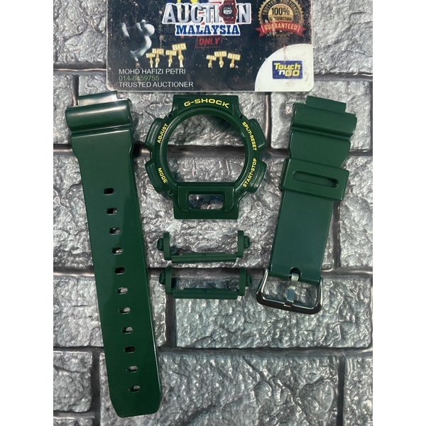 Hijau Bnb GLOSSY GREEN DW9052 + หัวเข็มขัดญี่ปุ่น (เหมาะสําหรับ DW9052, DW9000, DW8800)