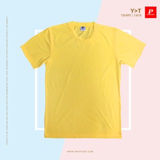 Y&gt;T เสื้อยืด T-shirt สีเหลืองนวล