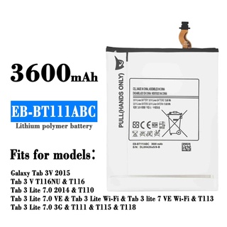 แบตเตอรี่ Samsung Tab 3 T110 T111 T116 Battery For SAMSUNG Tab 3 7.0 T111 รับประกัน 6 เดือน