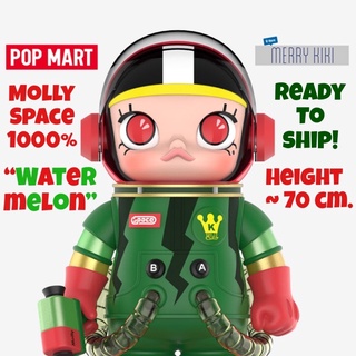 (พร้อมส่ง) POP MART Molly Space Watermelon 1000% ตุ๊กตา โมเดล มอลลี่ สเปซ แตงโม ขนาด 1000% 🍉