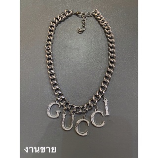 GUCCI SCRIPE CHAIN NECKLACE