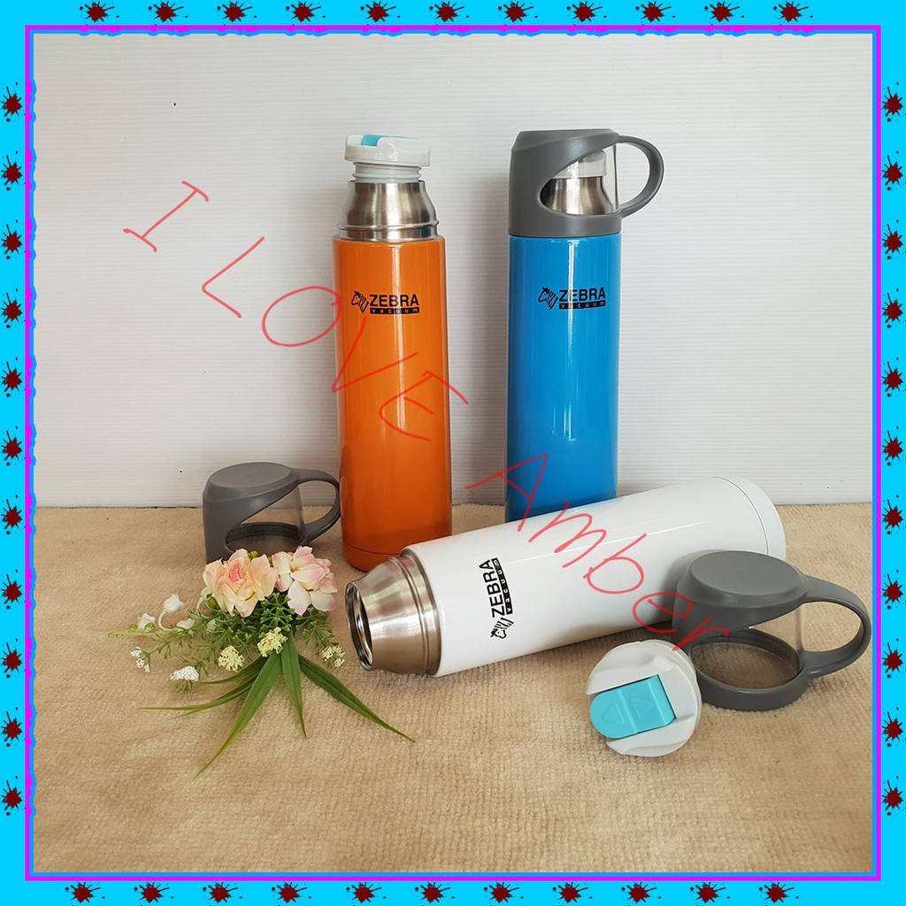 ชื่อ  : ZEBRA VACUUM FLASKS ,Zebra mug ,SET 2 pcs. ถ้วยน้ำสุญญากาศ ม้าลาย แก้วน้ำ สุญญากาศ Zebra กระ