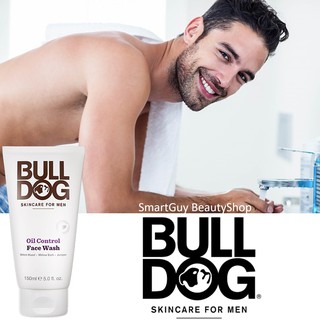 BULLDOG Skincare For Men Oil Control Face Wash 150ml.  คลีนซิ่งโฟมทำความสะอาดผิวหน้าผู้ชายสูตรพรีเมี่ยม