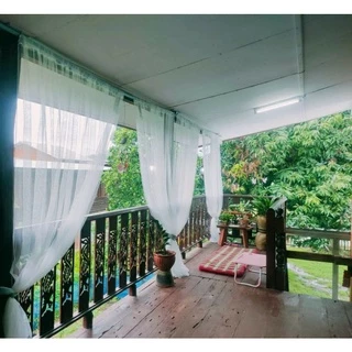 [พร้อมส่ง] IKEA ม่านโปร่ง อิเกีย สีขาว LILL ลิล ผ้าม่านโปร่ง 2 ผืนๆละ 280x250 ซม ม่าน