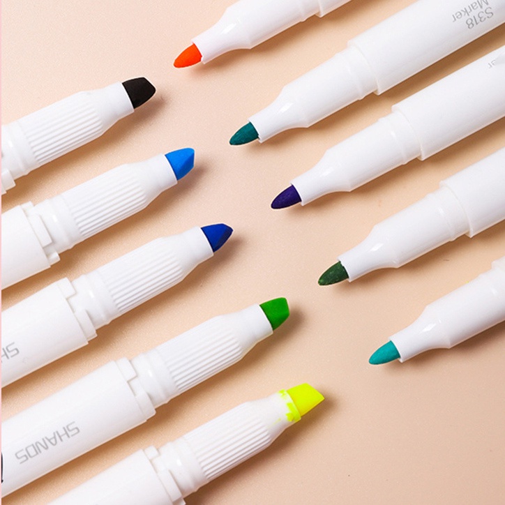 ชุดปากกาเน้นข้อความ หัวอ่อน ปากกา ปากกามาร์กเกอร์