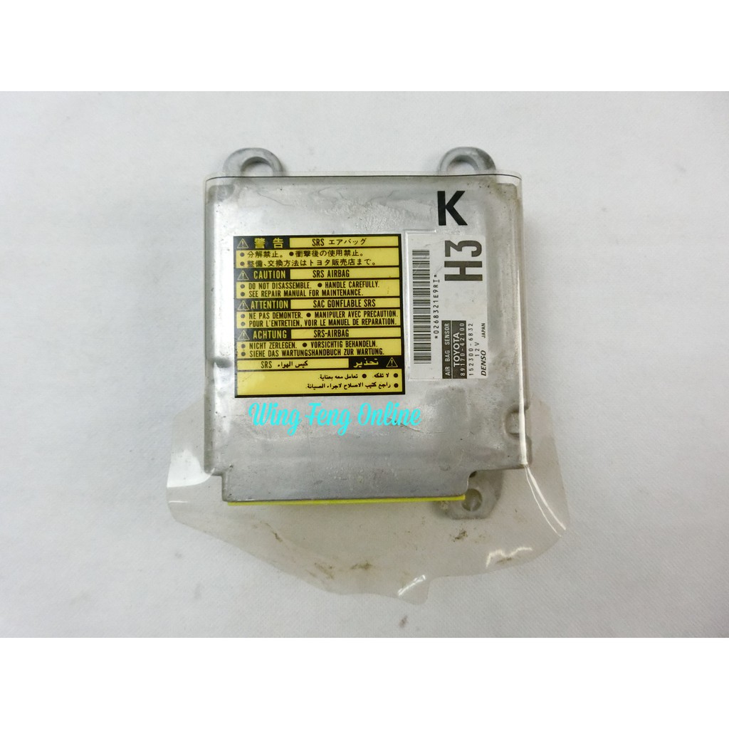 Toyota Rav-4 RAV4 XA20 ACA21 ACA20 00-05y AirBag Air Big Sensor โมดูล ECU DENSO ใช้แล้ว 89170-42100 